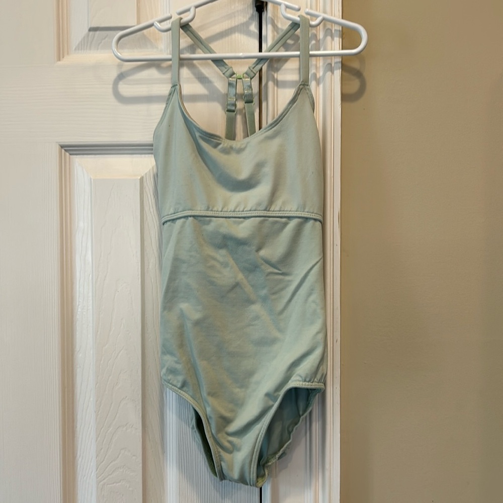 Eurotard women’s XS mint green ballet leotard with strappy back